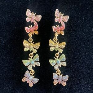 Oscar de la Renta Butterfly earrings